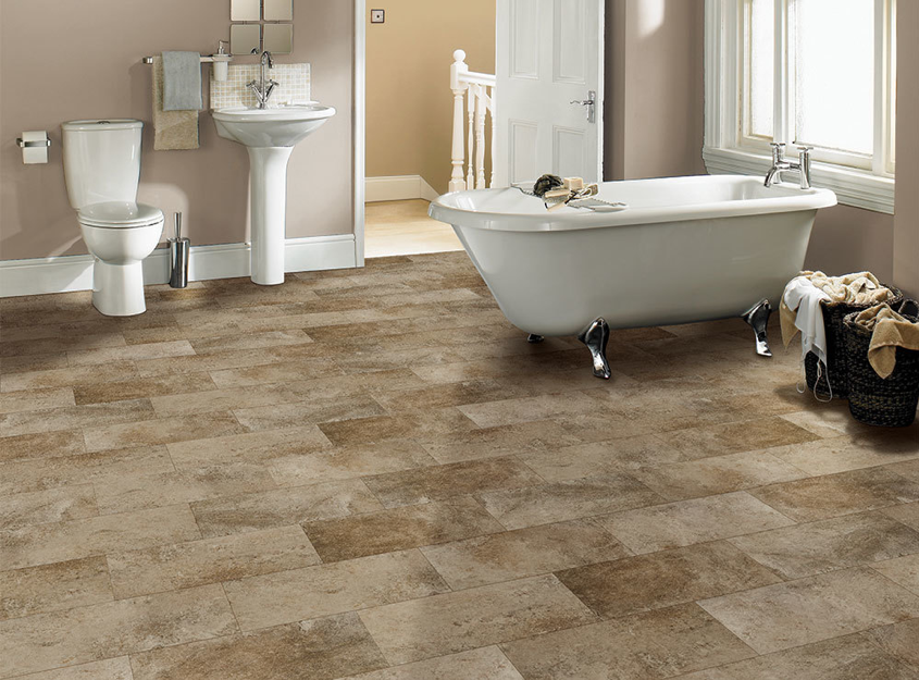 What flooring is best for the kitchen or bathroom?